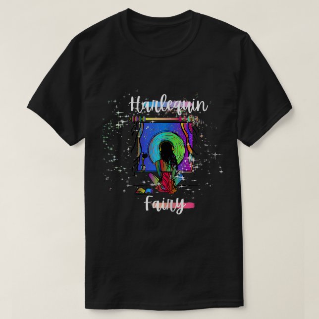 Womens Harlequin Fairy T Shirt (Design framsida)