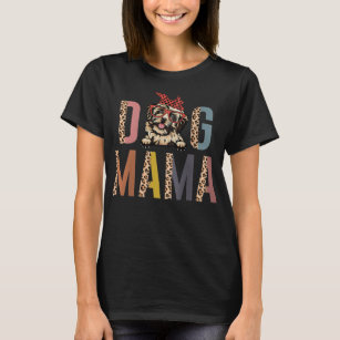 Womens Havanese Mamma Leopard Print Hund älskare H T Shirt