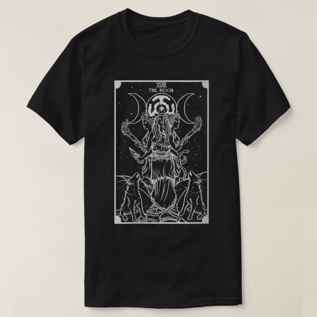 Womens Hecate Triple Måne Goddess Witch Hekate Whe T Shirt (Design framsida)