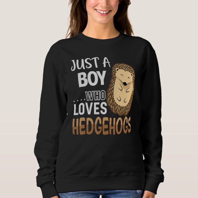 Womens Hedgehog Just A Boy Who Loves Hedgehog Cost T Shirt (Framsida)