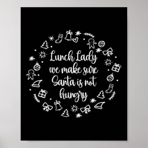 Womens Helgdag Lunch Dam Julafton School Cafeteria Poster