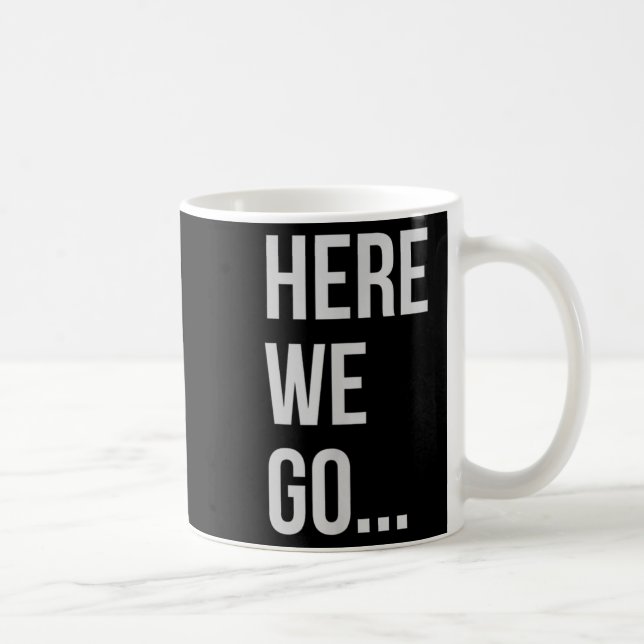 Womens Here We Go Xl Heather Blue  Kaffemugg (Höger)