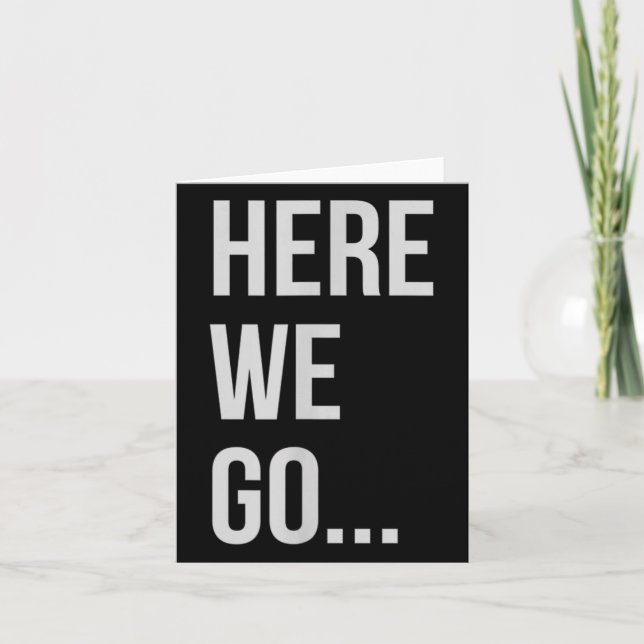 Womens Here We Go Xl Heather Blue  Kort (Framsida)