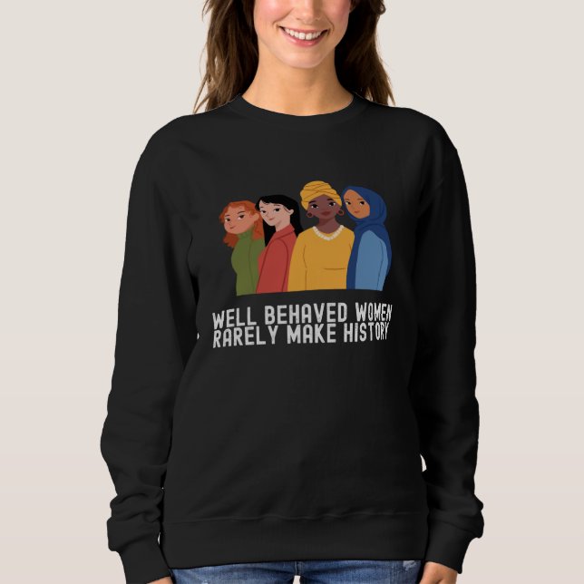 Women's History Month  Outfit Quotes Family T Shirt (Framsida)