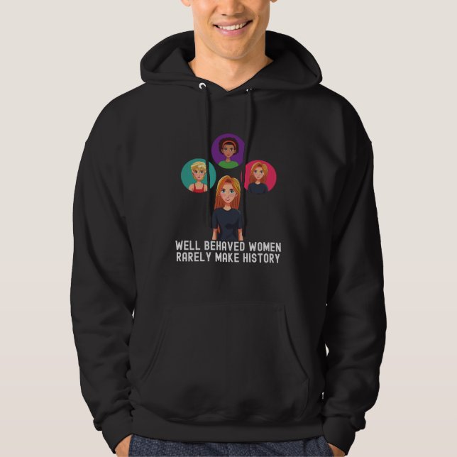 Women's History Month  Quotes Fans Family Hoodie (Framsida)