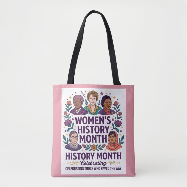 Women's History Month Tribute Tote Bag Tygkasse (Framsida)