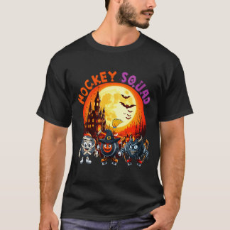 Womens hockey squad halloween horror equipment as t shirt