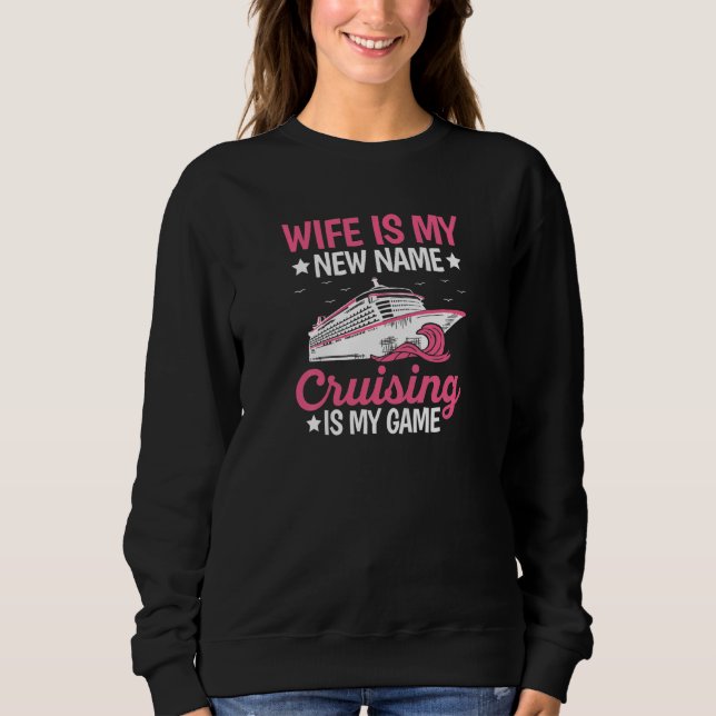 Womens Honeymoon Cruising Quote for a Cruising Wif T Shirt (Framsida)