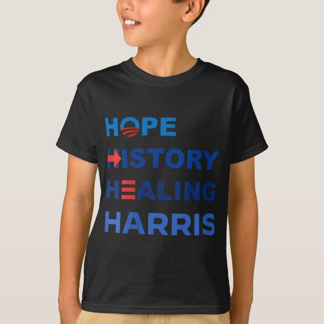 Womens Hope History Healing Harris W 2024 T Shirt (Framsida)