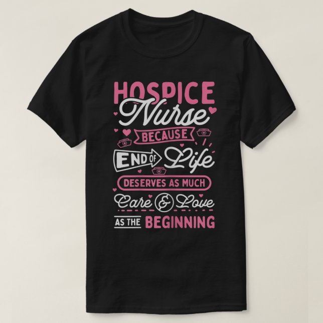 Womens Hospice Nurse T-Shirt (Design framsida)