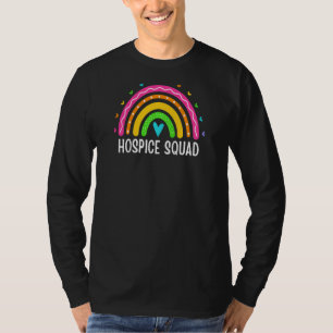 Womens Hospice Squad Nurse Aide Nursing Rainbow Ho T Shirt