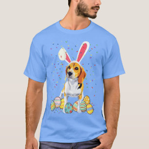 Womens Hund Presenter Cute Bunny Dachshund Eggs T Shirt