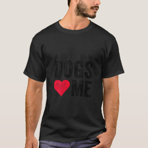 Womens Hundar Kärlek Me Heart Pet Owner Hund Mamma T Shirt