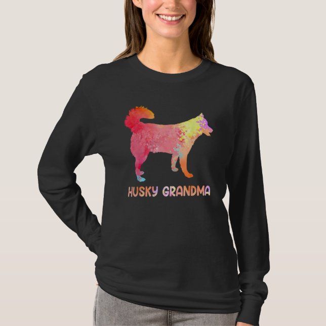 Womens Husky Dog Costume Mother s Day Siberian Hus T Shirt (Framsida)