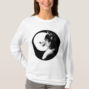 Womens Husky Shirt Husky Malamute Hund tröja