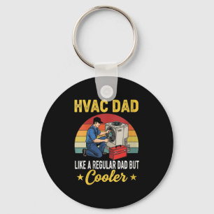 Womens Hvac Pappa men Cooler Manar Funny Hvac Tech Nyckelring