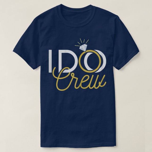 Womens I Do Crew  Bride Bachelorette Party Bridal  T Shirt (Design framsida)