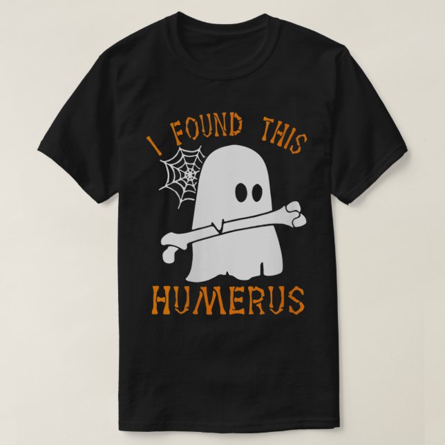 Womens I Found This Humerus Funny Ghost Nurse Hall T Shirt (Design framsida)