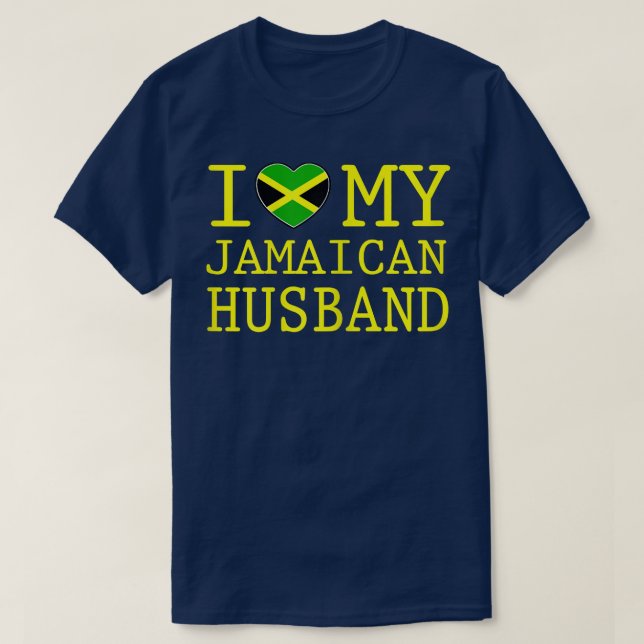 Womens I kärlek min Jamaican Make T T Shirt (Design framsida)