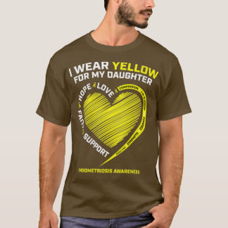 Womens I Wear Yellow For My Daughter Parent Endome T Shirt
