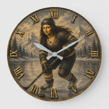 Women's Ice Hockey Funny Mona Lisa Hockey Player