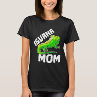 Womens Iguana Mamma Graphic Mor Pet Lizard Reptil T Shirt