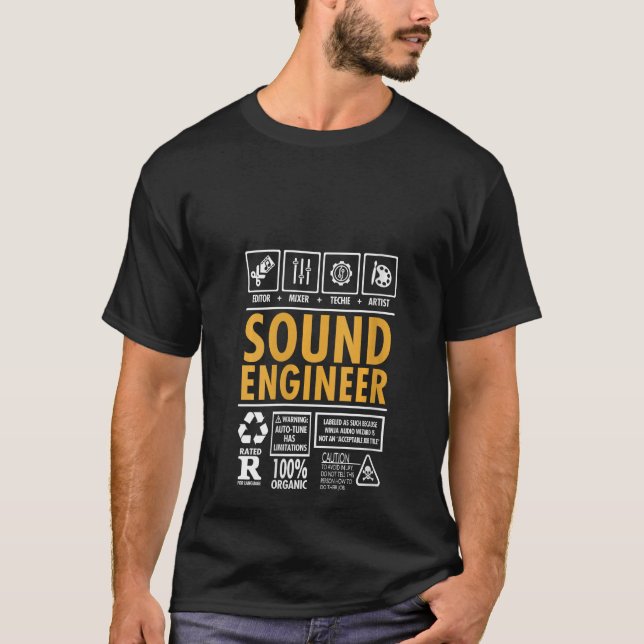Womens I'm A Sound Engineer Funny Sound Audio Guy  T Shirt (Framsida)