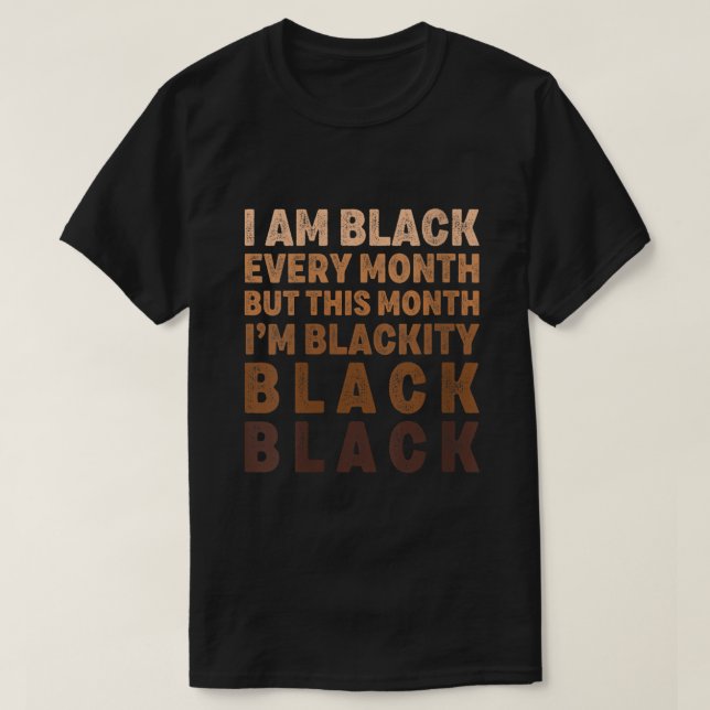 Womens Im Blackity Black African Black Hi T Shirt (Design framsida)