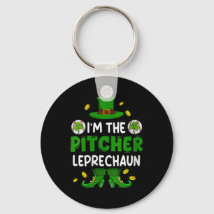 Womens Im Pitcher Baseball St. Patricks Day Boy Sh Nyckelring