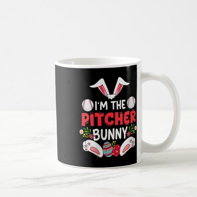 Womens Im Pitcherl Baseball Påskägg Costume Hu Kaffemugg (Höger)