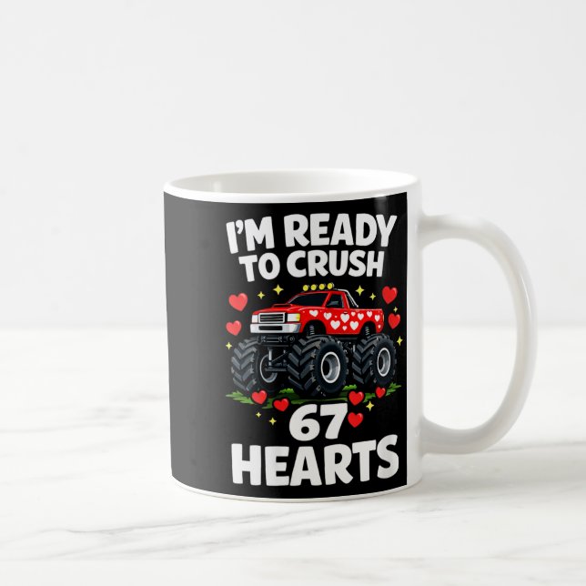 Women's I'm Ready To Crush 67 Hearts Truck Valenti Kaffemugg (Höger)