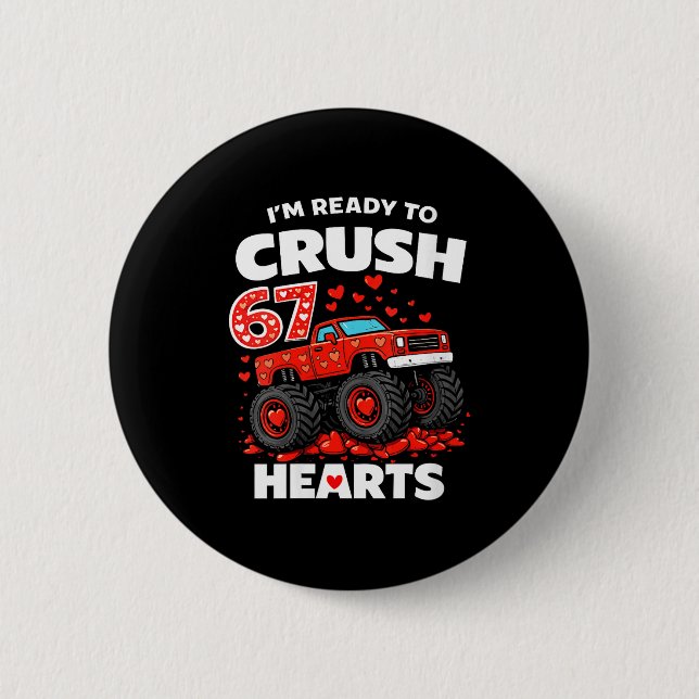Women's I'm Ready To Crush 67 Hearts Truck Valenti Knapp (Framsida)