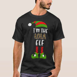 Womens I'm The Lola Elf  Matching Christmas Family T Shirt
