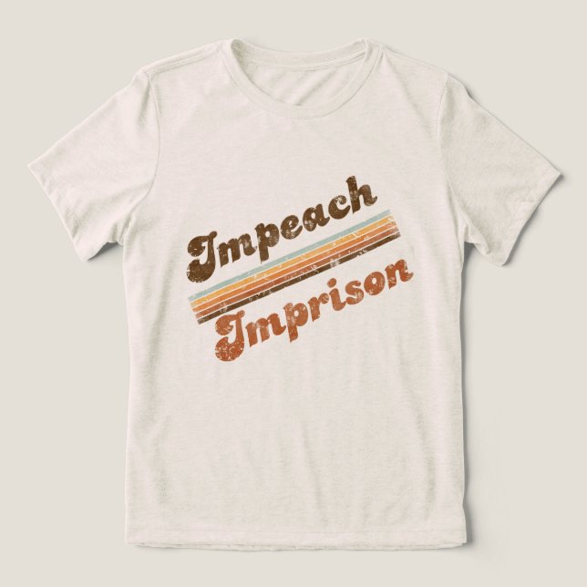 Women's Impeach | Imprison Front & Back Tee (Design Framsida)