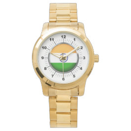 Women's India Oversized Guld Bracelet Watch Armbandsur