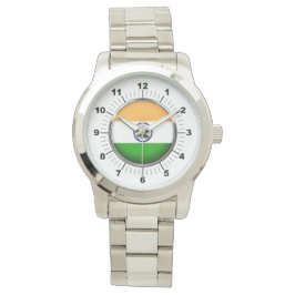 Women's India Oversized Silver Bracelet Watch Armbandsur