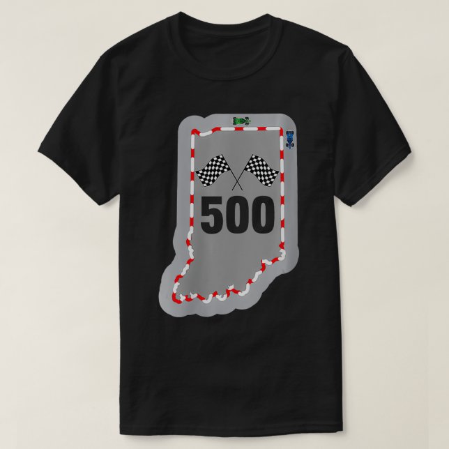 Womens Indianapolis Indiana State 500 Tävla Gift T Shirt (Design framsida)