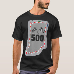 Womens Indianapolis Indiana State 500 Tävla Gift T Shirt