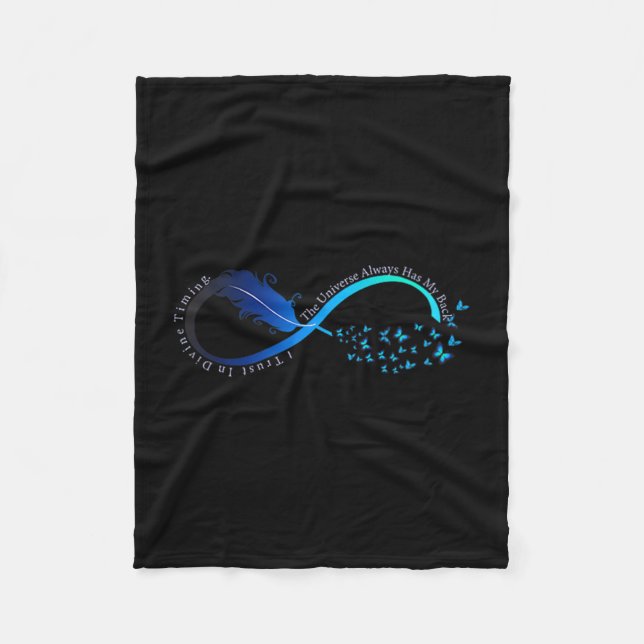 Womens Infinity Symbol Retro Forever Sitivity Moti Fleecefilt (Framsidan)