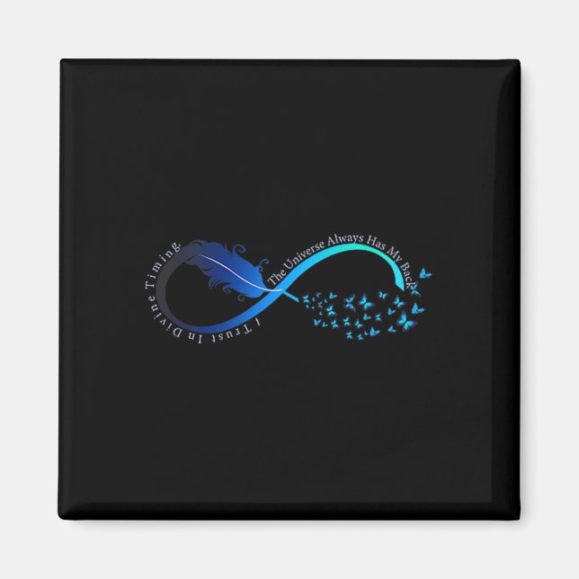 Womens Infinity Symbol Retro Forever Sitivity Moti Magnet (Framsidan)