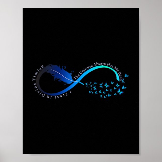 Womens Infinity Symbol Retro Forever Sitivity Moti Poster (Framsidan)