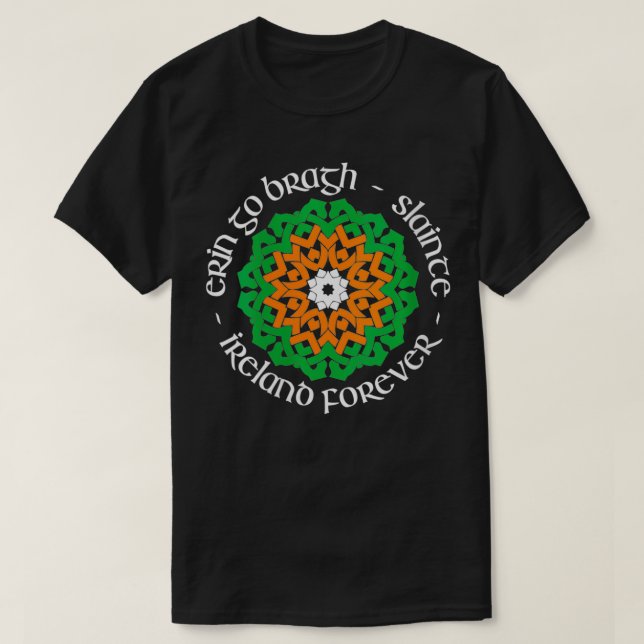 Womens Ireland Forever Erin Go Bragh Slainte VNe T Shirt (Design framsida)