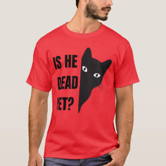 Womens isHeVintageDeadYet cat VNeck boy T Shirt