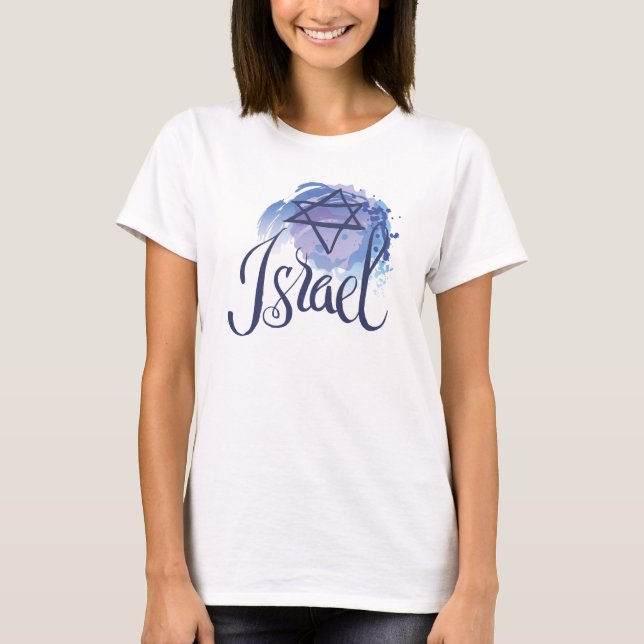 WOMENS, Israel Paint tappar design T Shirt (Framsida)