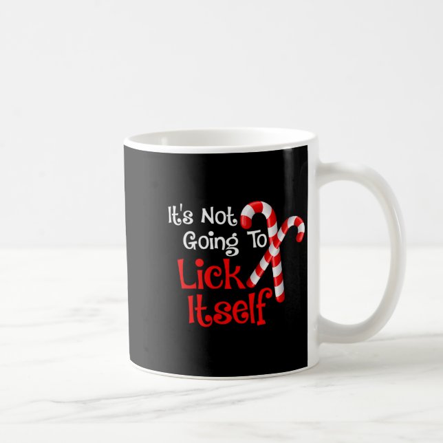 Womens It's Going To Lick Itself Candy Cane Christ Kaffemugg (Höger)