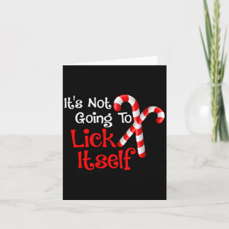 Womens It's Going To Lick Itself Candy Cane Christ Kort