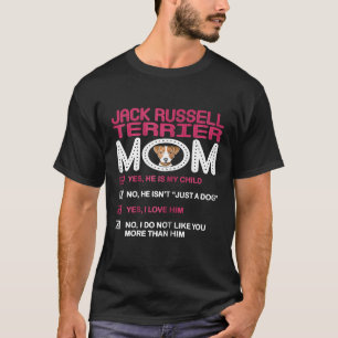 Womens Jack Russell Terrier Hund Mamma Mitt barn I T Shirt