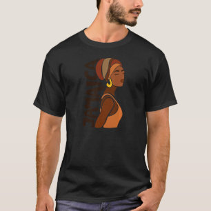 Womens Jamaica Jamaican Souvenir Caribbean Black E T Shirt