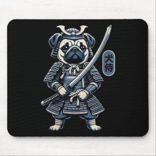 Womens Japanska Samurai Hund Tattoo, Pug Hund Kawa Musmatta