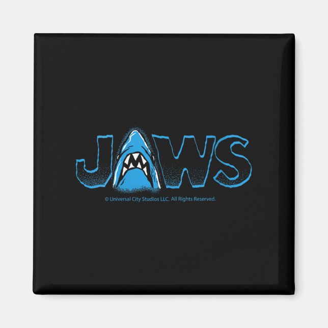 Womens Jaws 2025 Clic Shark Movie Icon Design V-ne Magnet (Framsidan)